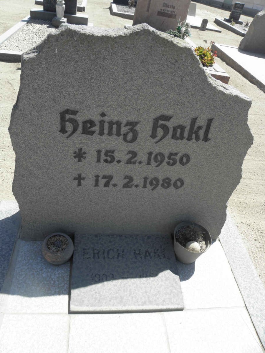HAKL Heinz 1950-1980 :: HAKL Erich 1909-1989