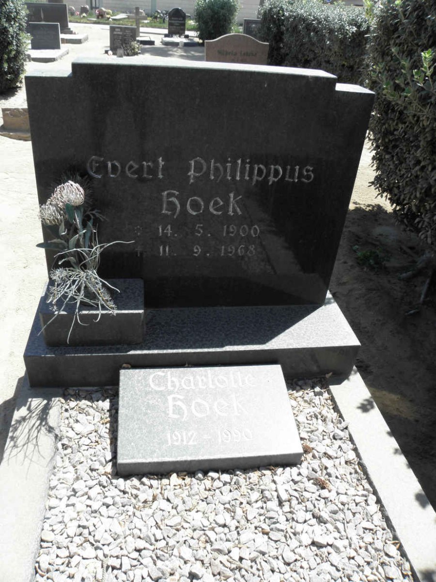 HOEK Evert Philippus 1900-1968 &amp; Charlotte 1912-1990