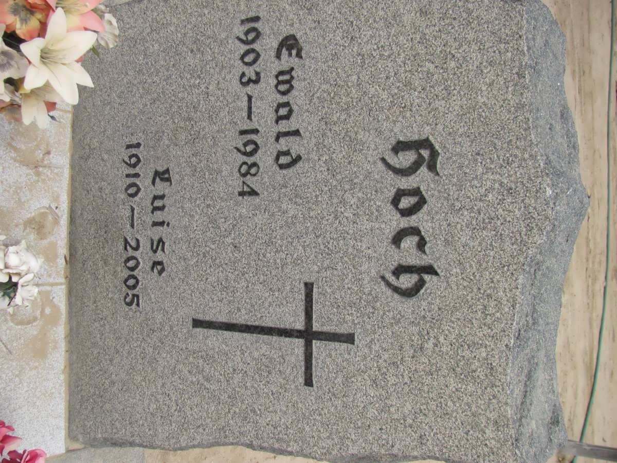 HOCH Ewald 1903-1984 &amp; Luise 1910-2005