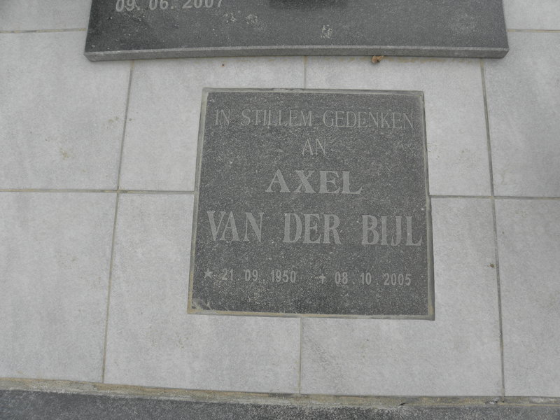 BIJL Axel, van der 1950-2005