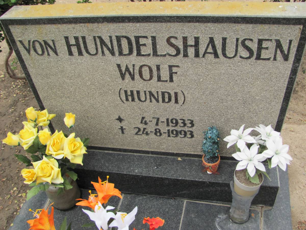 HUNDELSHAUSEN Wolf, von 1933-1993