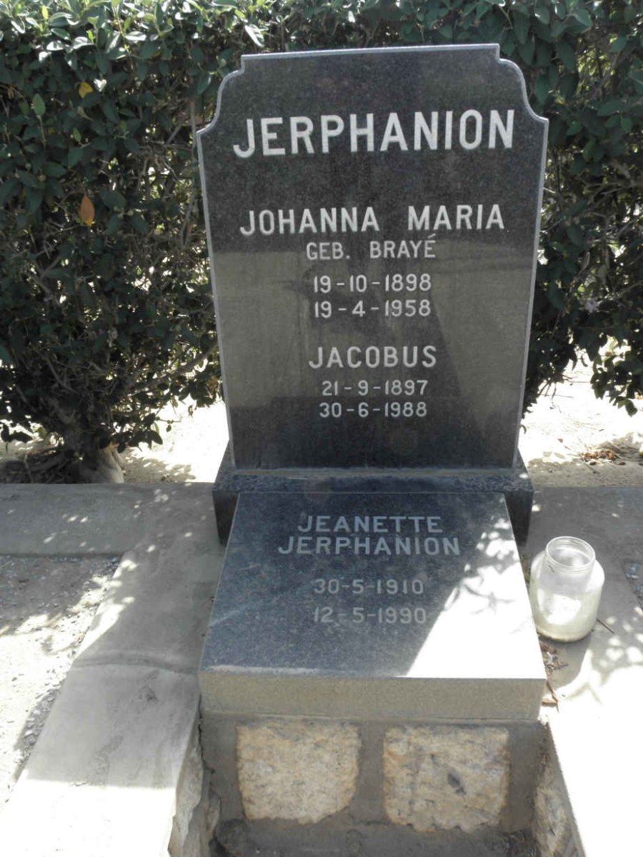 JERPHANION Jacobus 1897-1988 &amp; Johanna Maria BRAYE 1898-1958 :: JERPHANION Jeanette 1910-1990