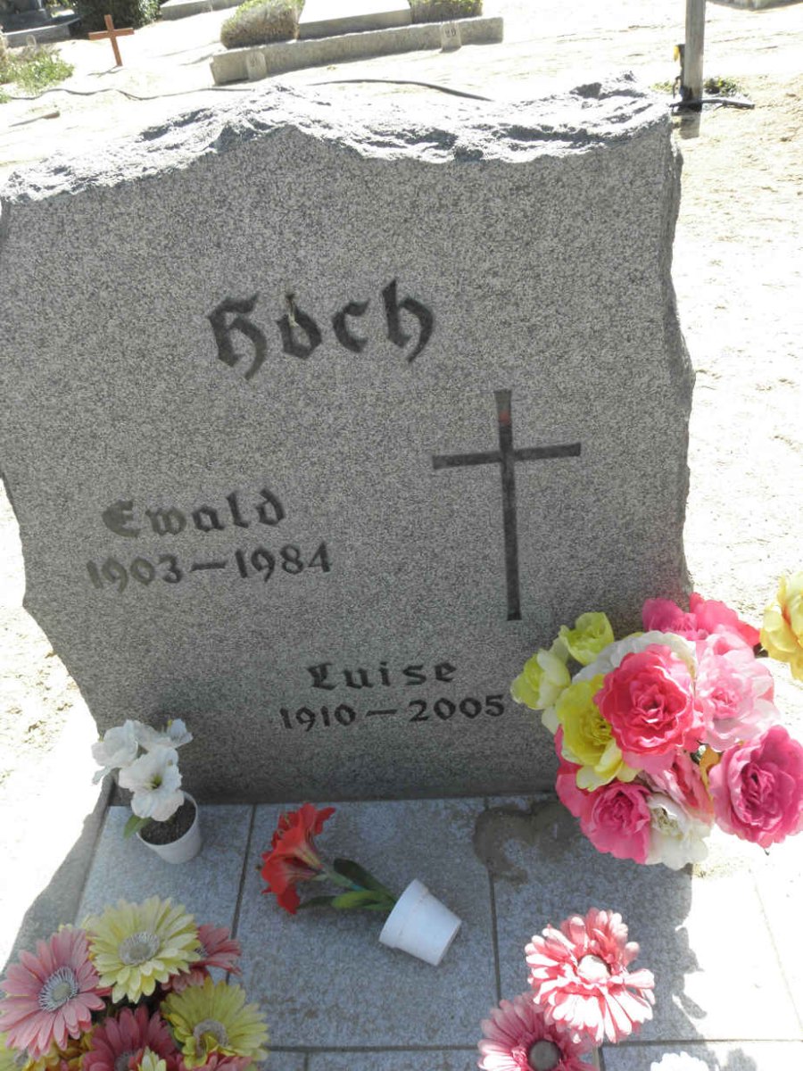 KOCH Ewald 1903-1984 &amp; Luise 1910-2005