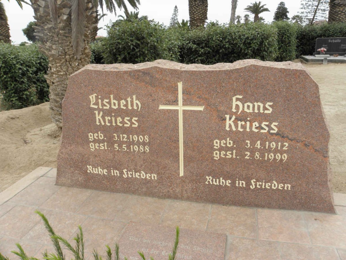 KRIESS Hans 1912-1999 &amp; Lisbeth 1908-1988