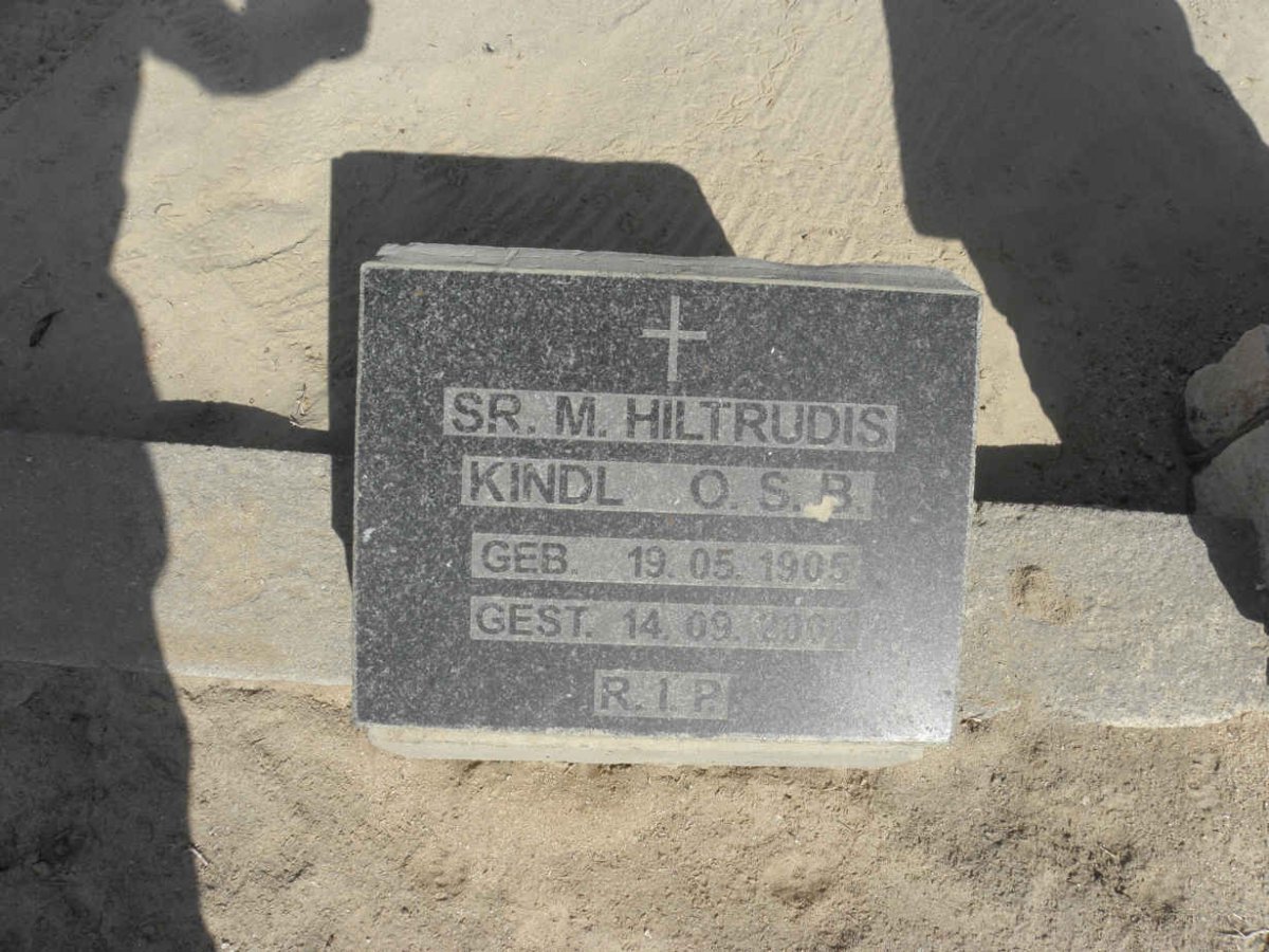 KINDL M. Hiltrudis 1905-2002