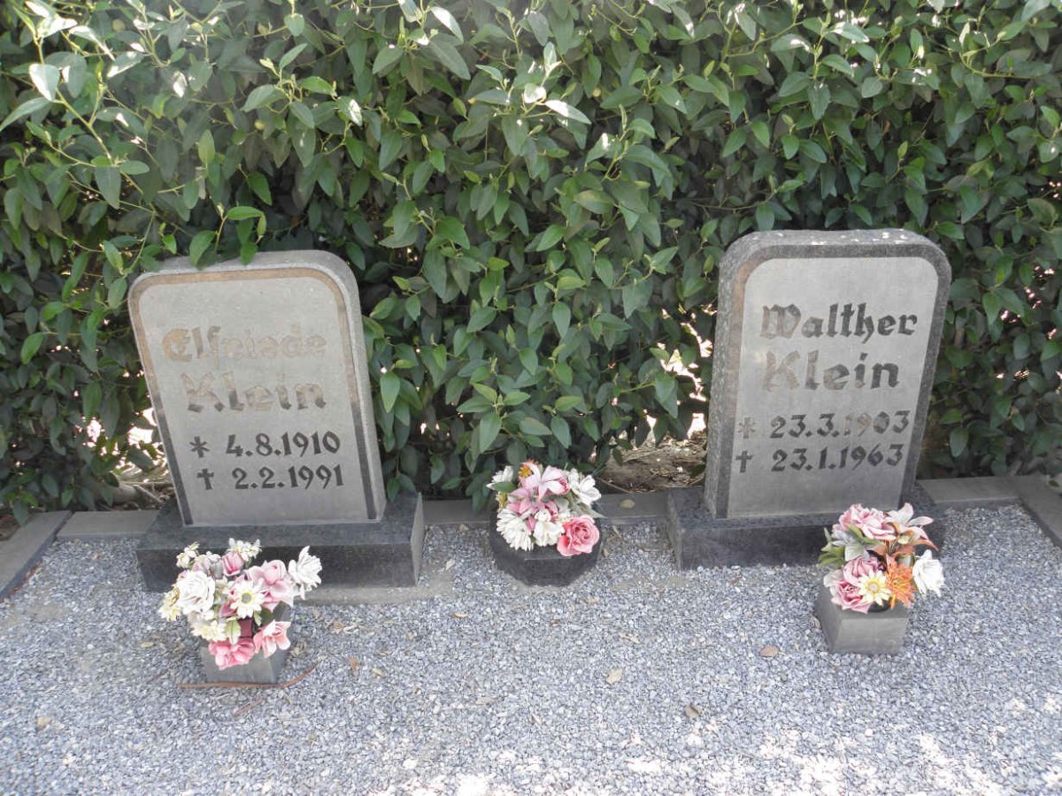 KLEIN Walther 1903-1963 &amp; Elfrieda 1910-1991