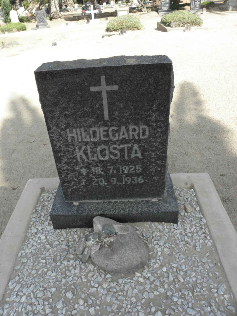 KLOSTA Hildegard 1925-1936