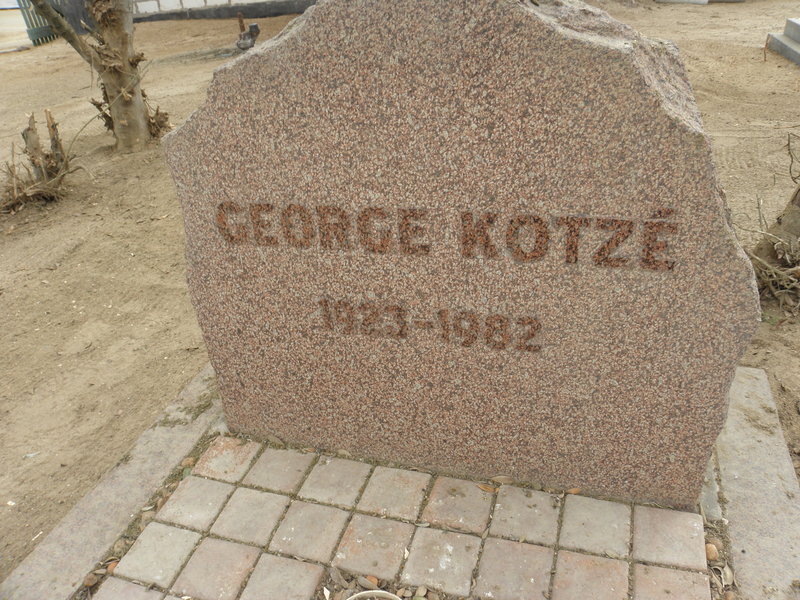 KOTZÉ George 1923-1982