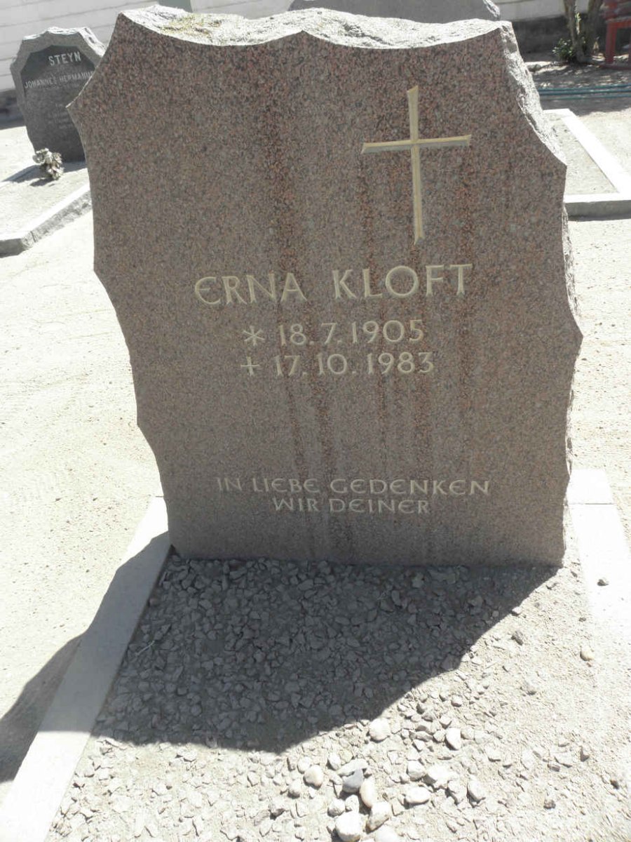 KLOFT Erna 1905-1983