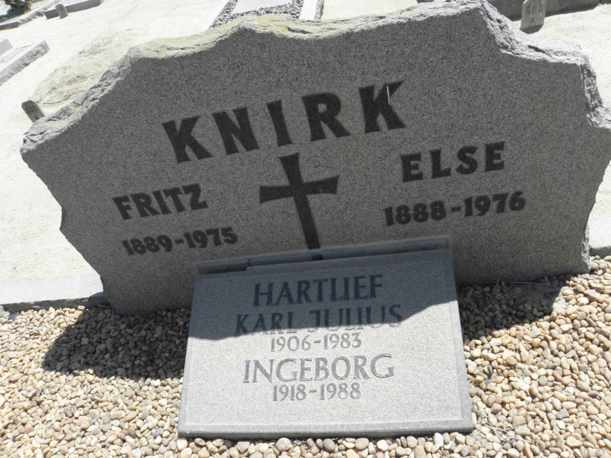 KNIRK Fritz 1889-1975 &amp; Else 1888-1976 :: HARTLIEF Karl Julius 1906-1983 &amp; Ingeborg 1918-1988