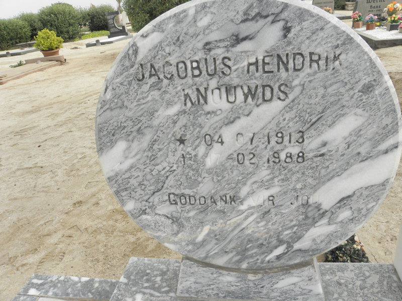 KNOUWDS Jacobus Hendrik 1913-1988 &amp; Mathilda 1923-1995 :: KNOUWDS Jacobus 1954-1956