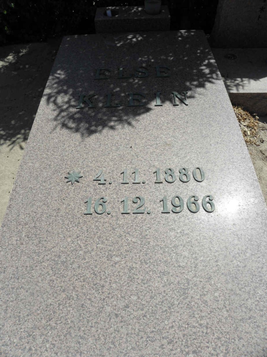 KLEIN Else 1880-1966