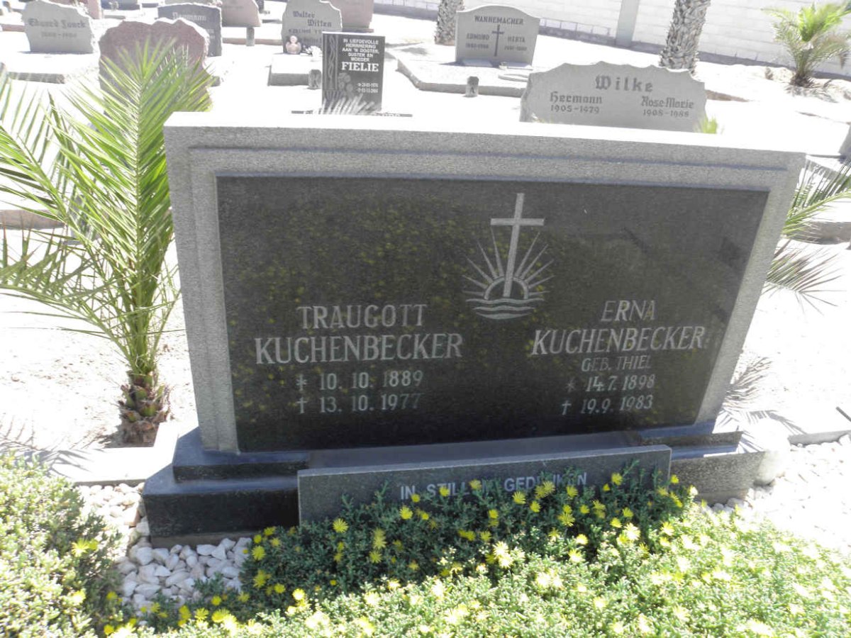 KUCHENBECKER Traugott 1889-1977 &amp; Erna THIEL 1898-1983