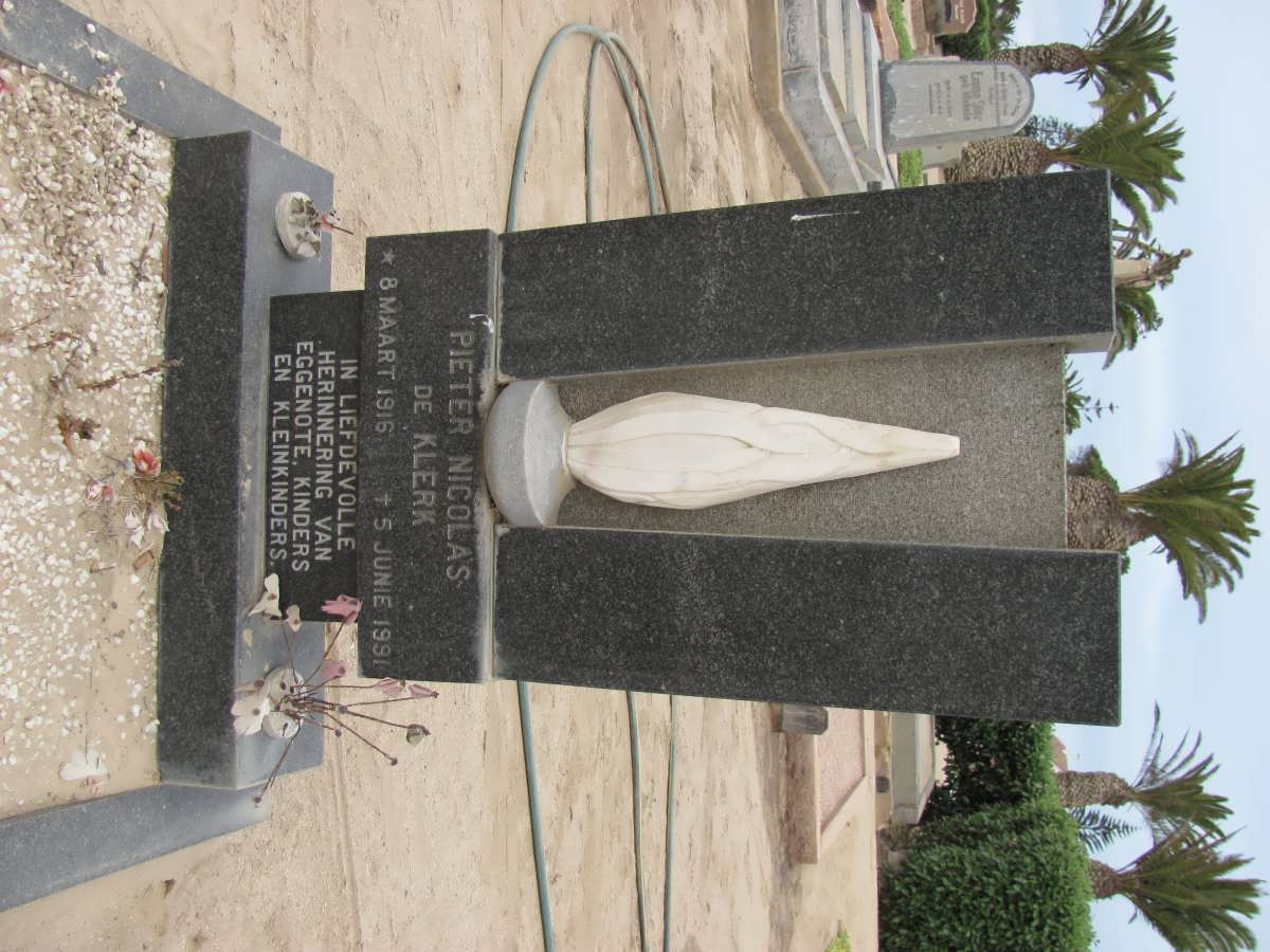 KLERK Pieter Nicolas, de 1916-1991