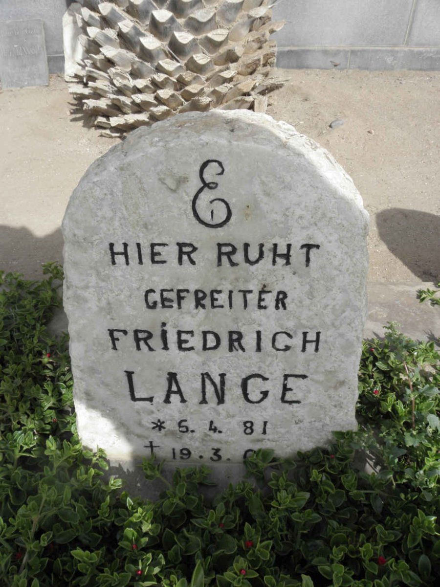 LANGE Friedrich 1981-190?