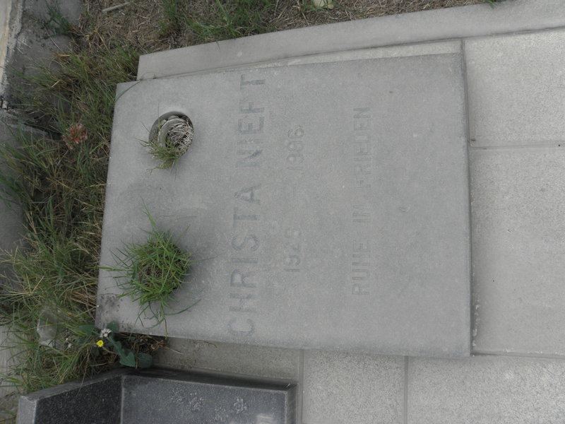 NIEFT Christa 1926-1996