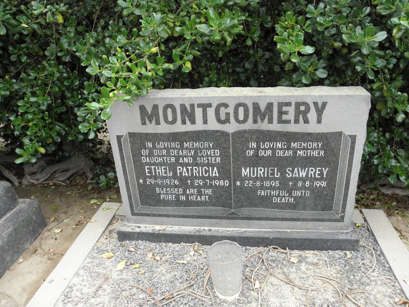 MONTGOMERY Ethel Patricia 1926-1980 :: MONTGOMERY Muriel Sawrey 1895-1991