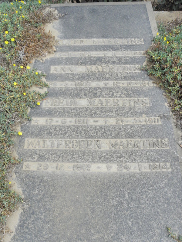 MAERTINS Walter 1873-1924 &amp; Anni 1867-1951 :: MAERTINS Fredi 1911-1911 :: MAERTINS Walterghen 1912-1914