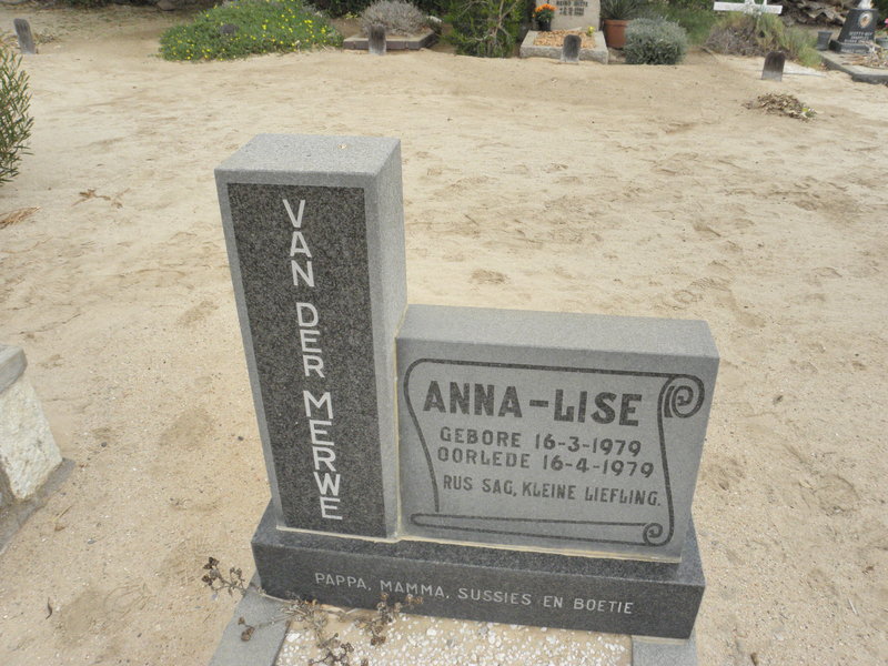 MERWE Anna-Lise 1979-1979