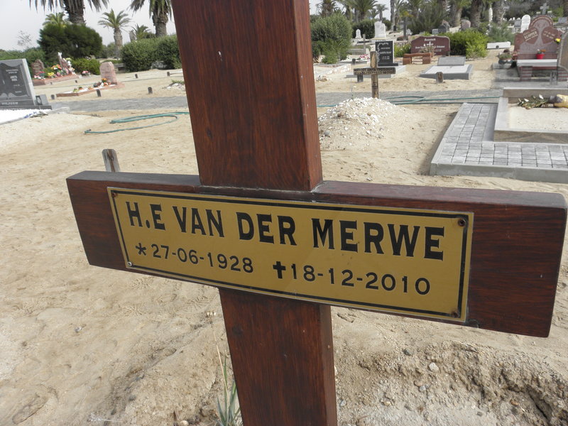 MERWE H.E., van der 1928-2010