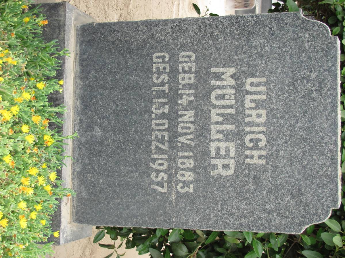 MULLER Ulrich 1883-1957