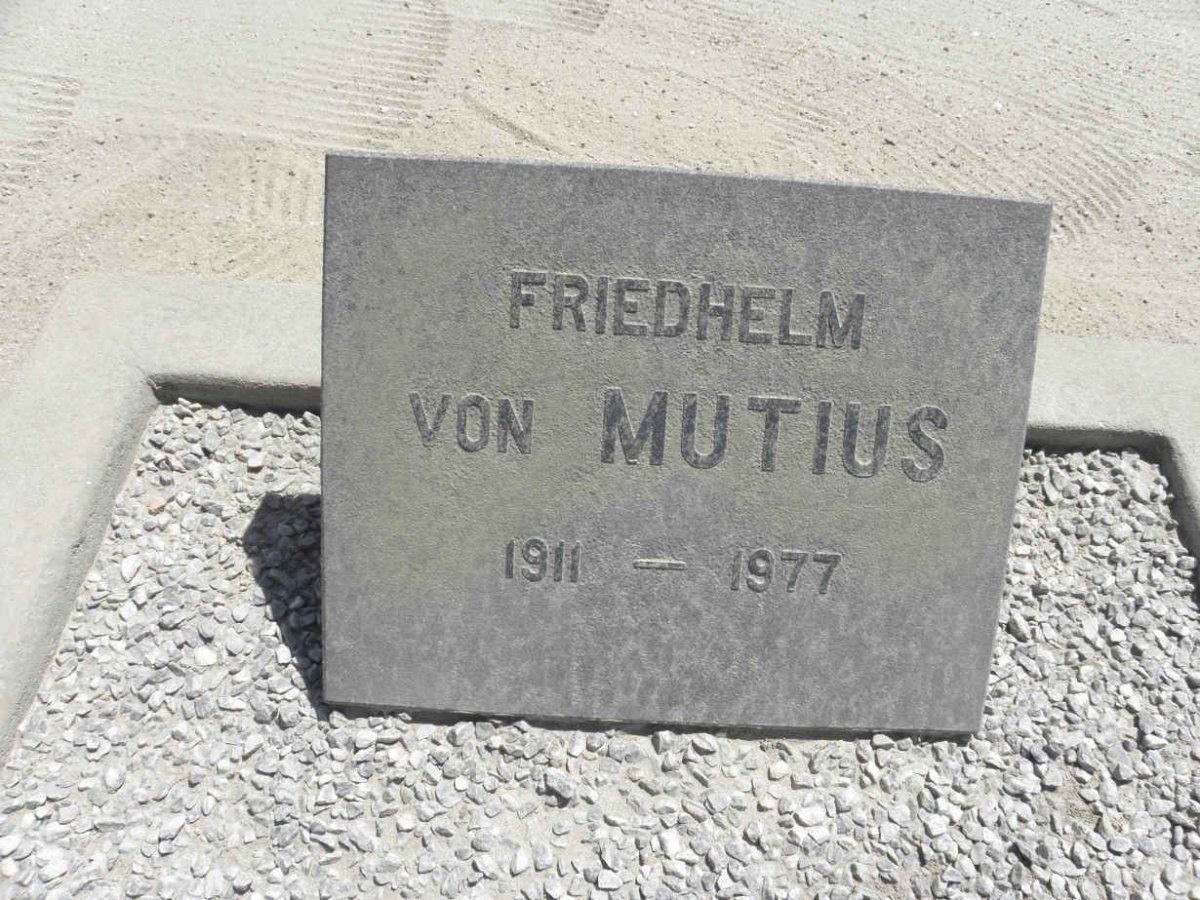 MUTIUS Friedhelm, von 1911-1977