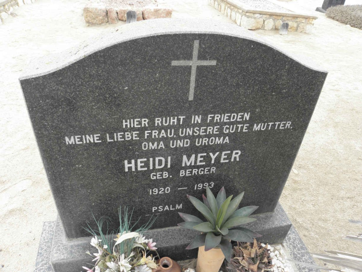 MEYER Heidi nee BERGER 1920-1993
