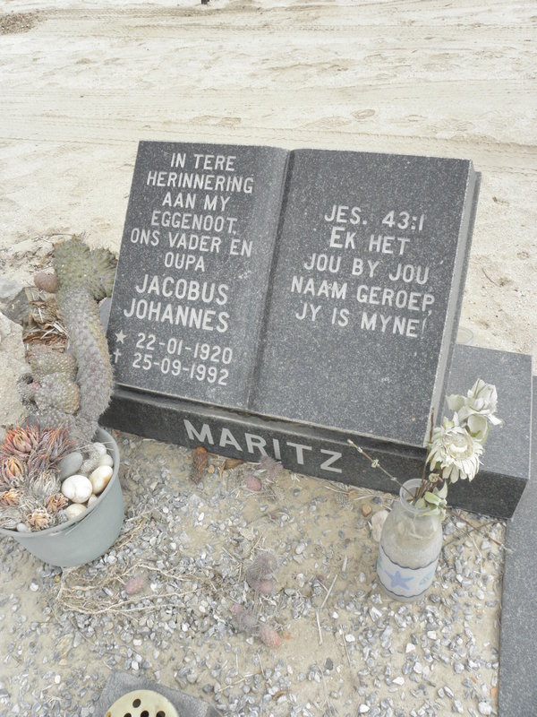 MARITZ Jacobus Johannes 1920-1992