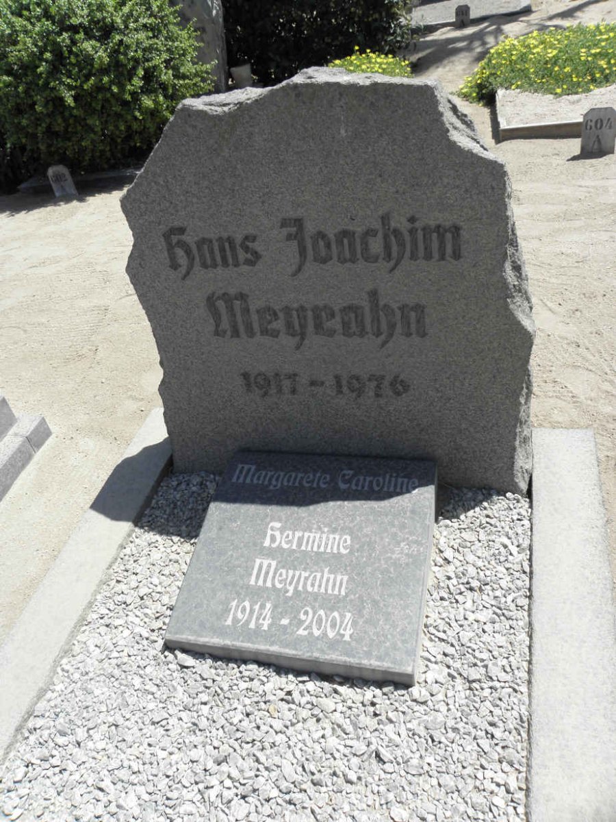 MEYRAHN Hans Joachim 1917-1976 &amp; Margarete Caroline Hermine 1914-2004