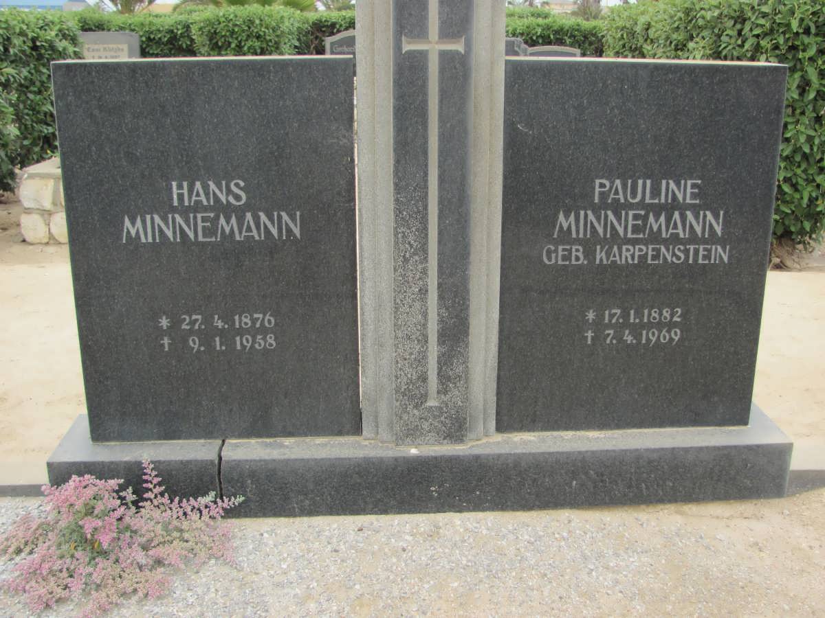 MINNEMANN Hans 1876-1958 &amp; Pauline KARPENSTEIN 1882-1969