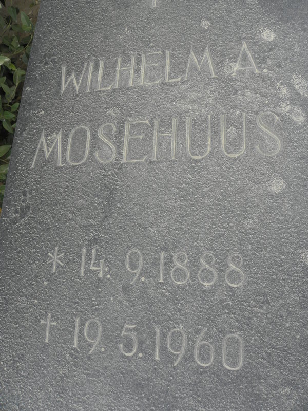 MOSEHUUS Wilhelm A. 1888-1960