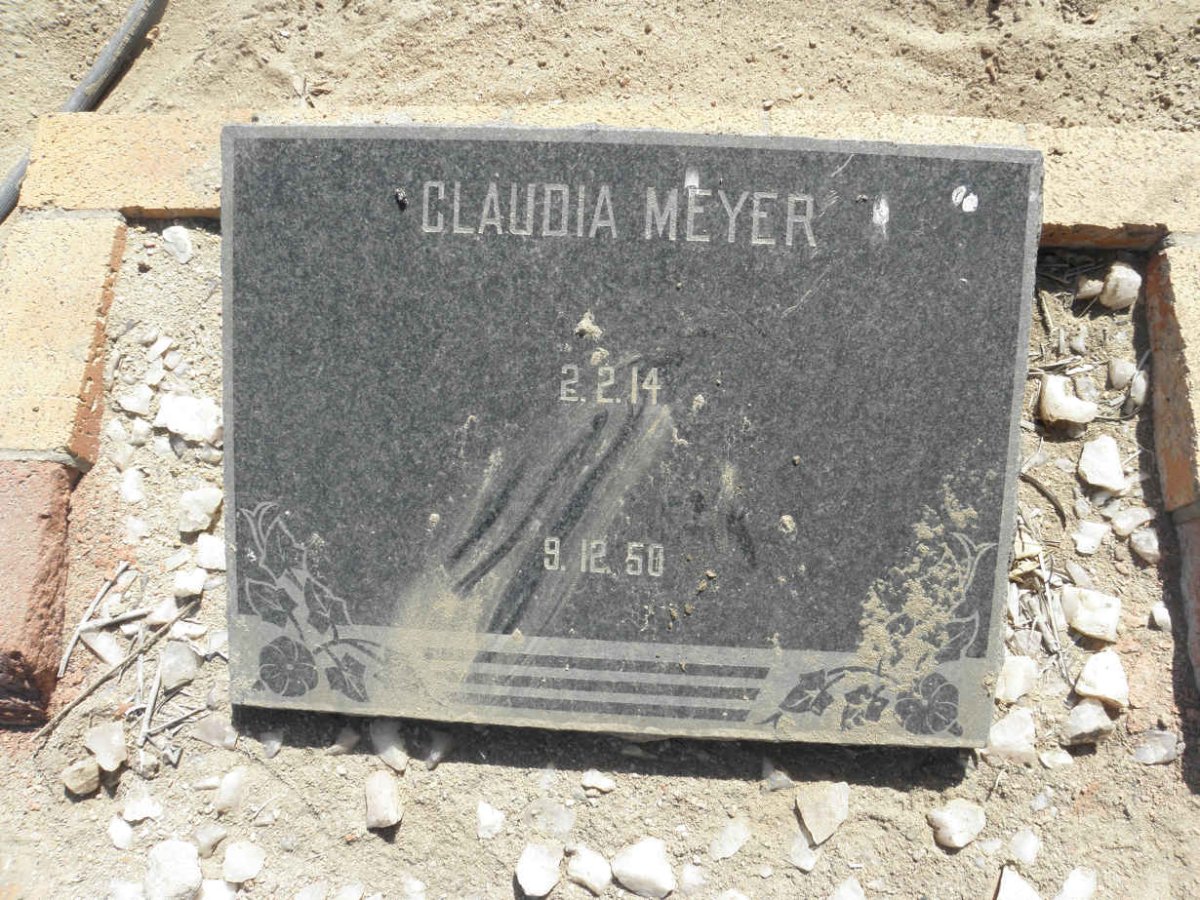 MEYER Claudia 1914-1950