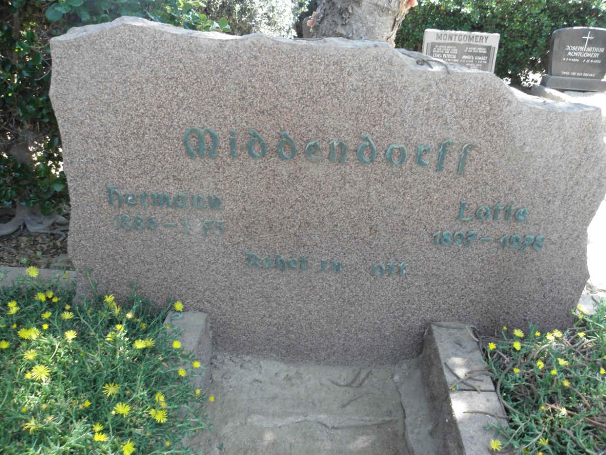 MIDDENDORFF Hermann 1886-1975 &amp; Lotte 1897-1978