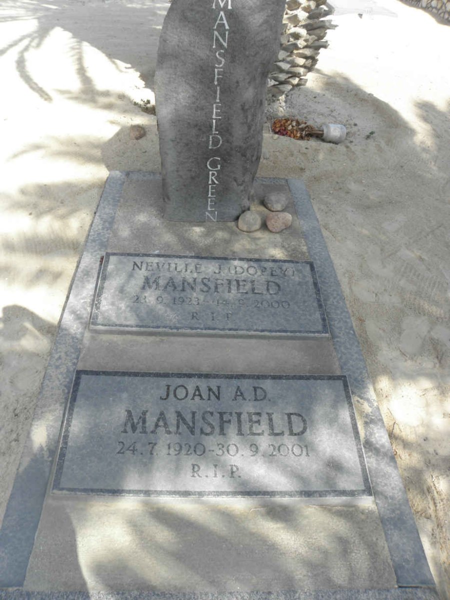MANSFIELD Neville J. 1923-2000 &amp; Joan A.D. GREEN 1920-2001