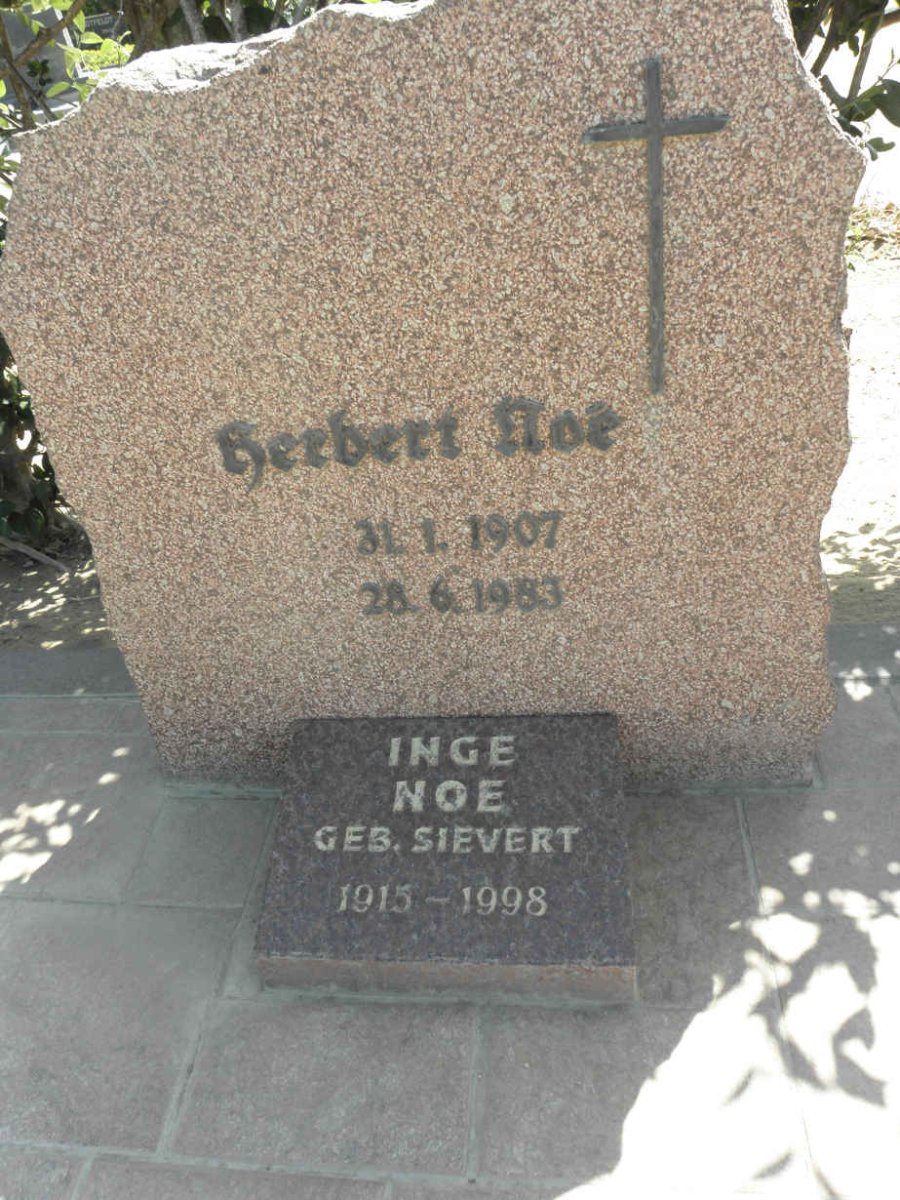NOE Herbert 1907-1983 &amp; Inge SIEVERT 1915-1998