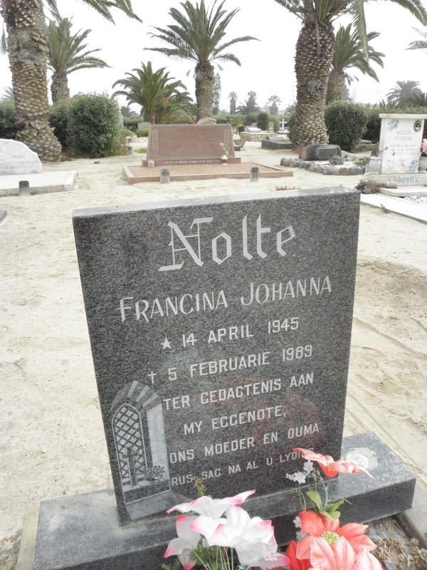 NOLTE Francina Johanna 1945-1989