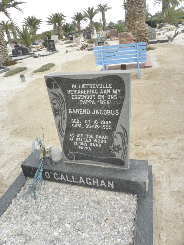 O'CALLAGHAN Barend Jacobus 1945-1995