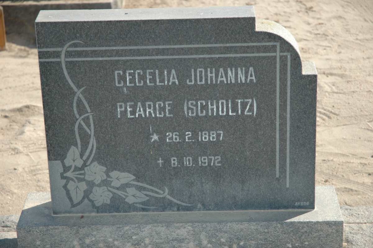PEARCE Cecelia Johanna nee SCHOLTZ 1887-1972