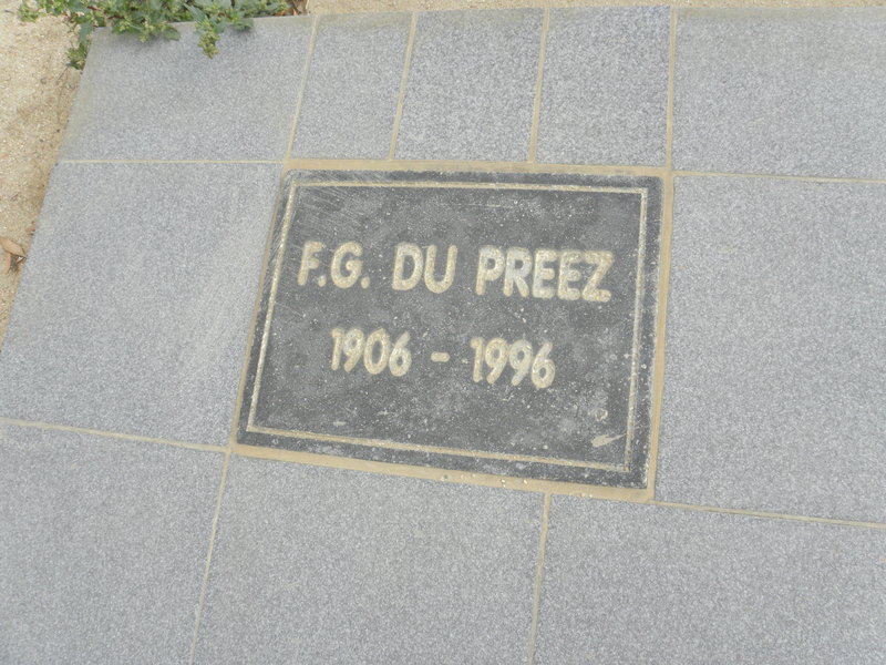 PREEZ F.G., du 1906-1996