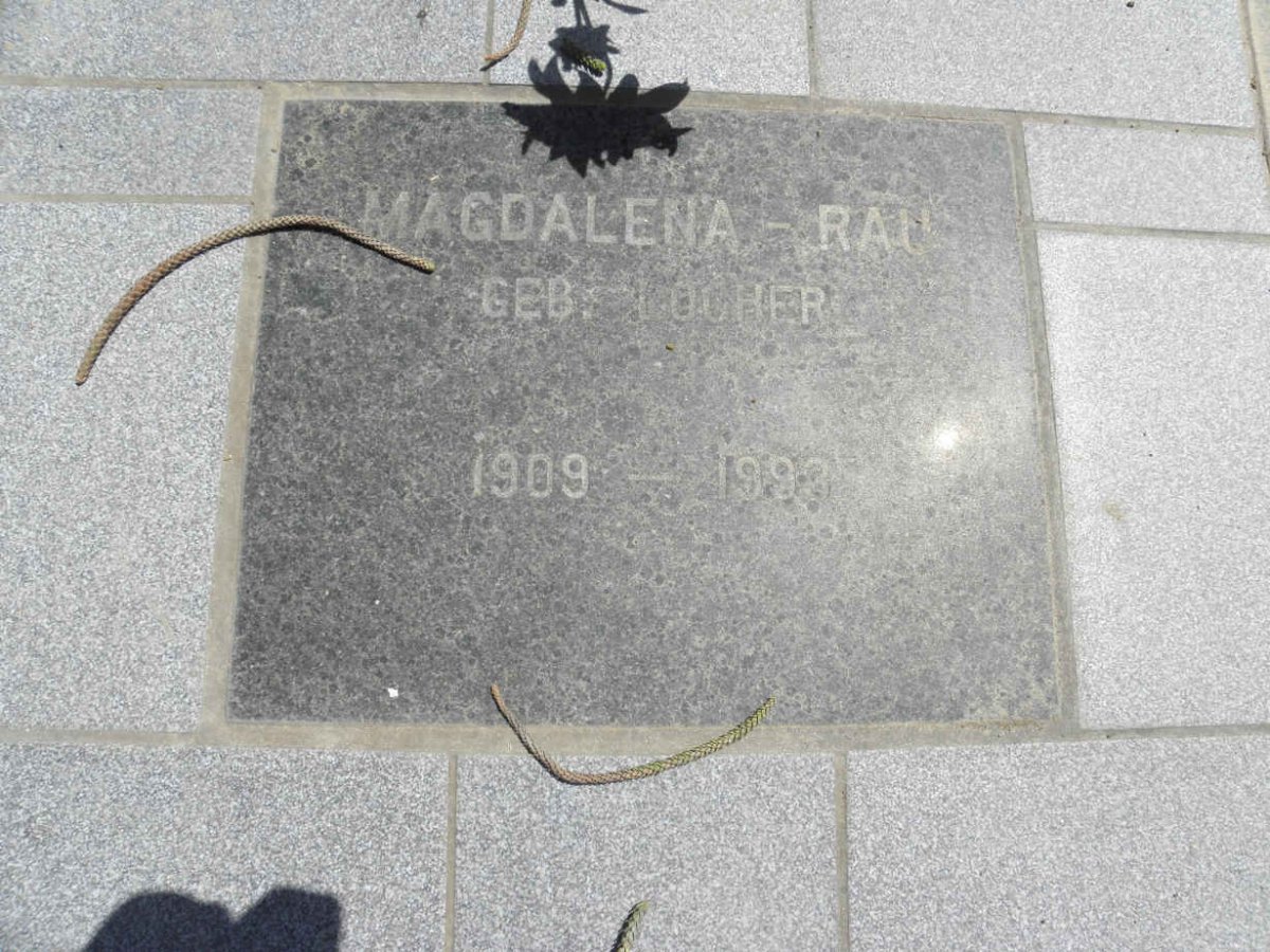 RAU Magdalena nee LOCHER 1909-1993