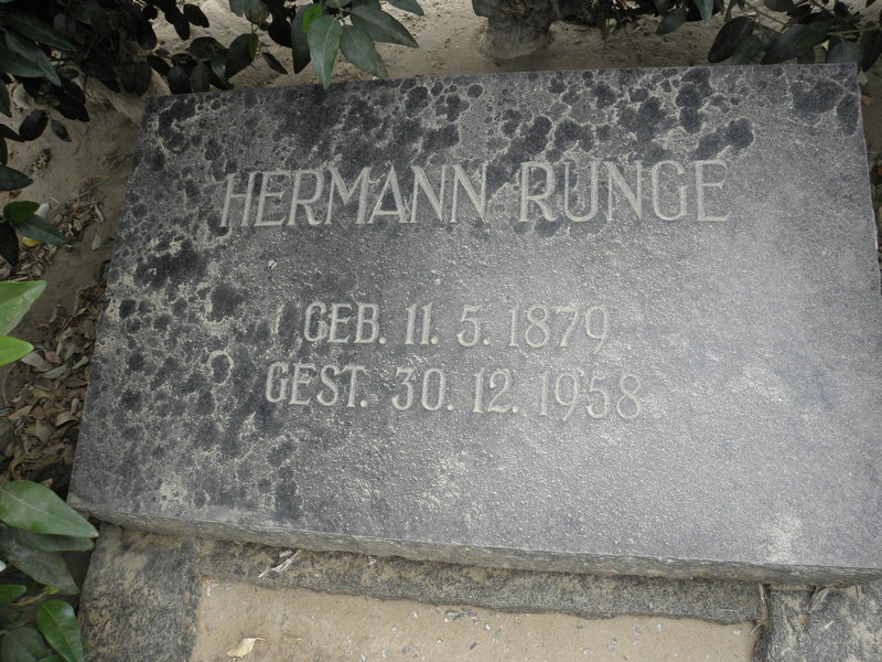 RUNGE Hermann 1879-1958