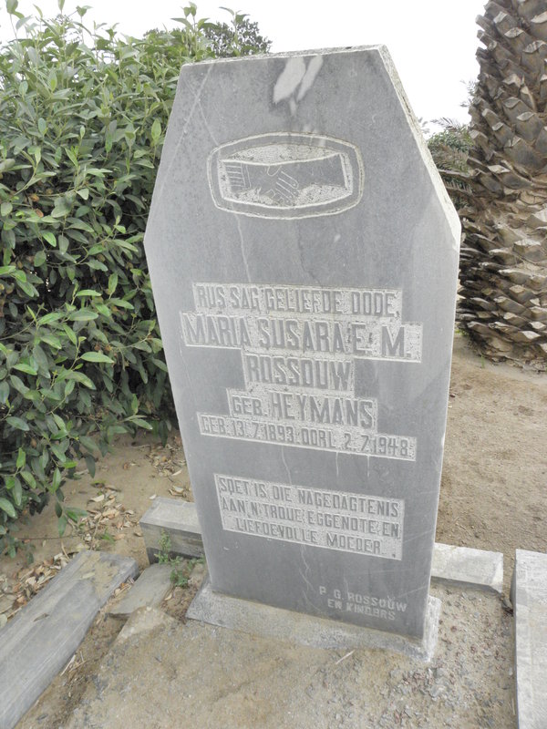 ROSSOUW Maria Susara E.M. nee HEYMANS 1893-1948