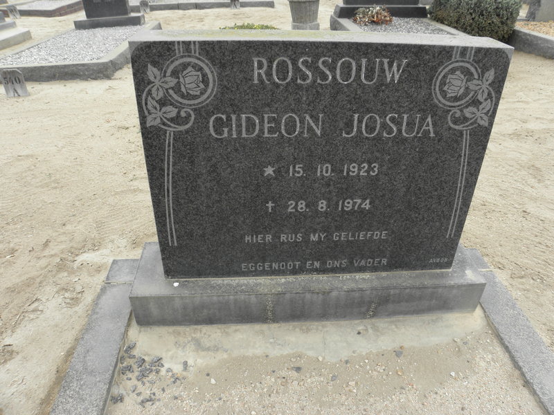 ROSSOUW Gideon Josua 1923-1974