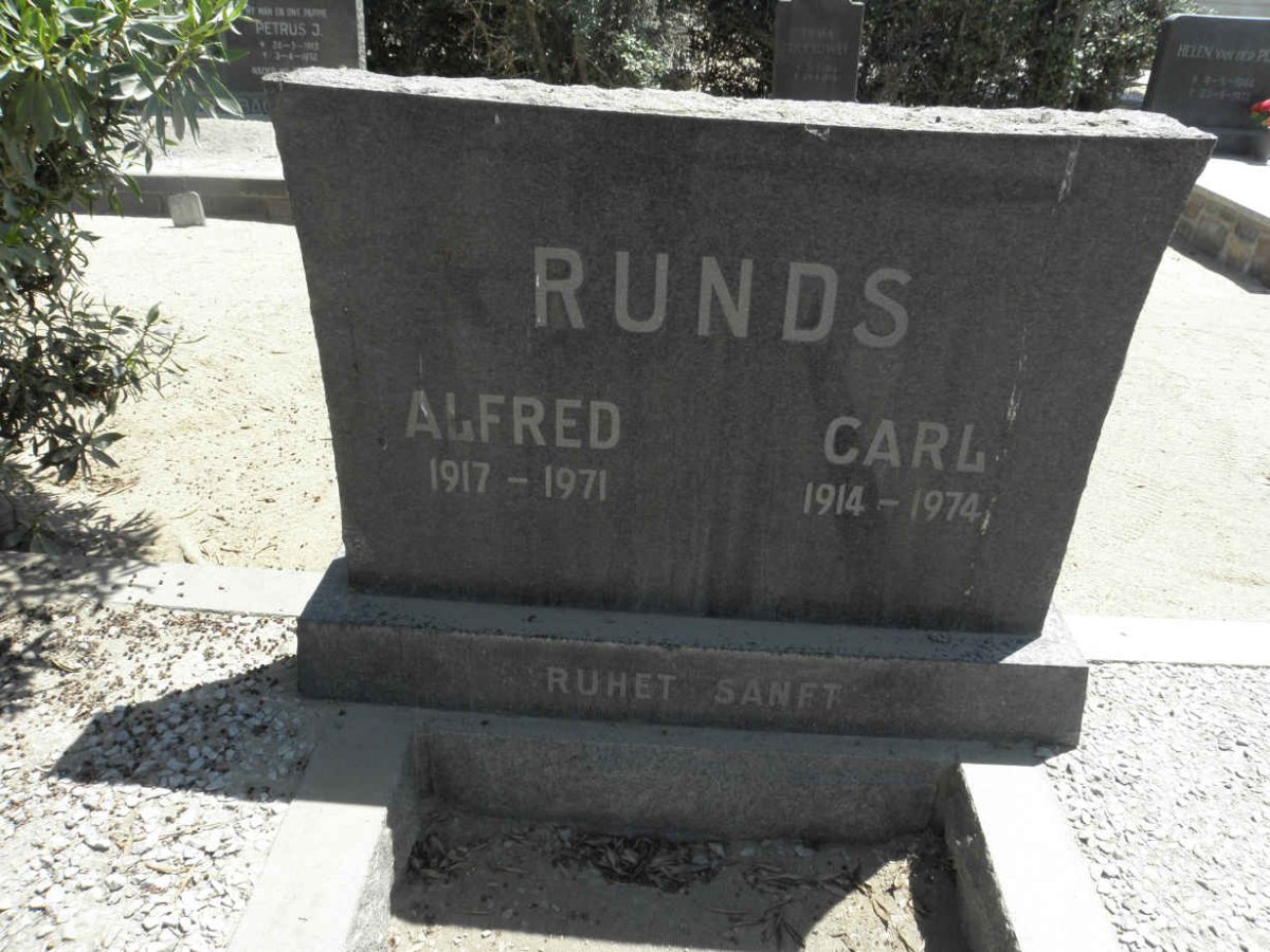 RUNDS Carl 1914-1974 :: RUNDS Alfred 1917-1971