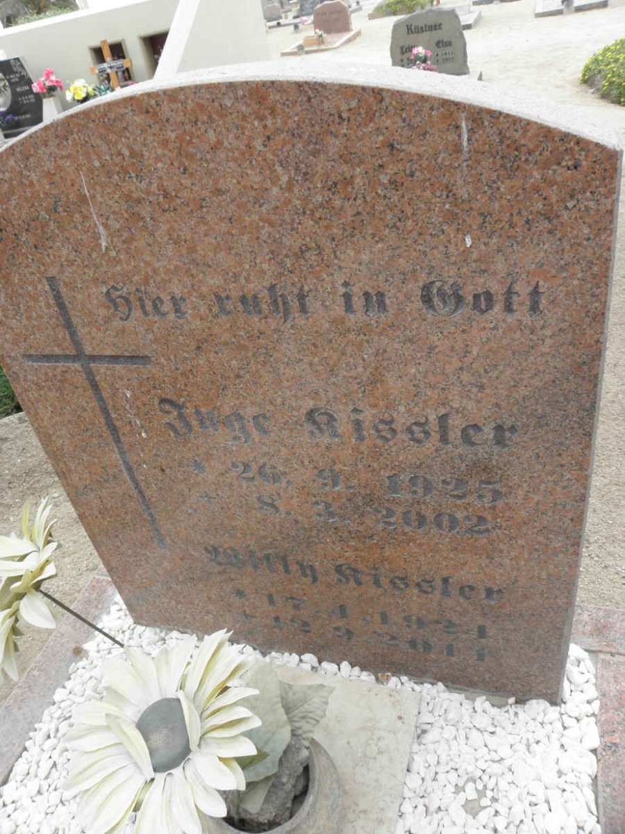RISSLER Willy 1921-2011 &amp; Inge 1925-2002