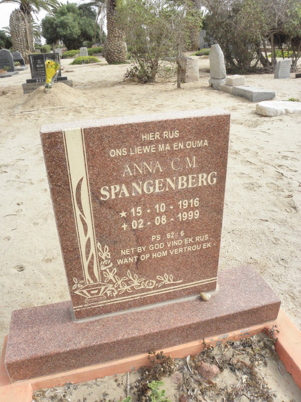 SPANGENBERG Anna C.M. 1916-1999