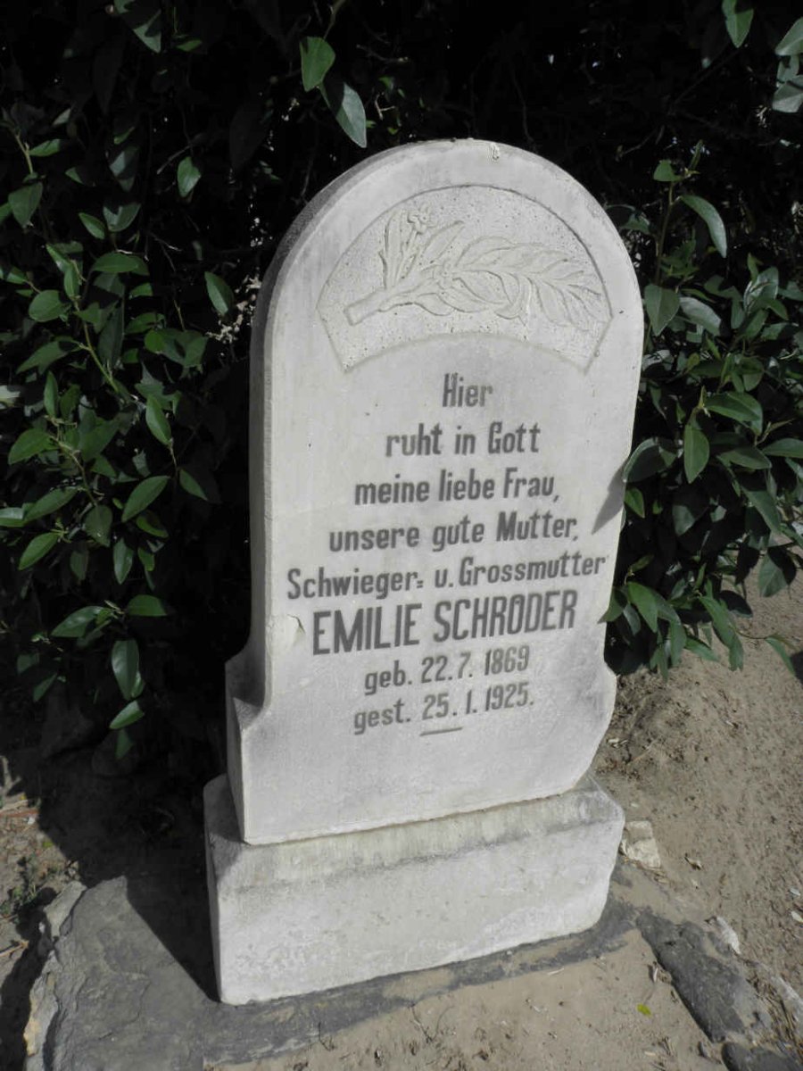 SCHRODER Emilie 1869-1925