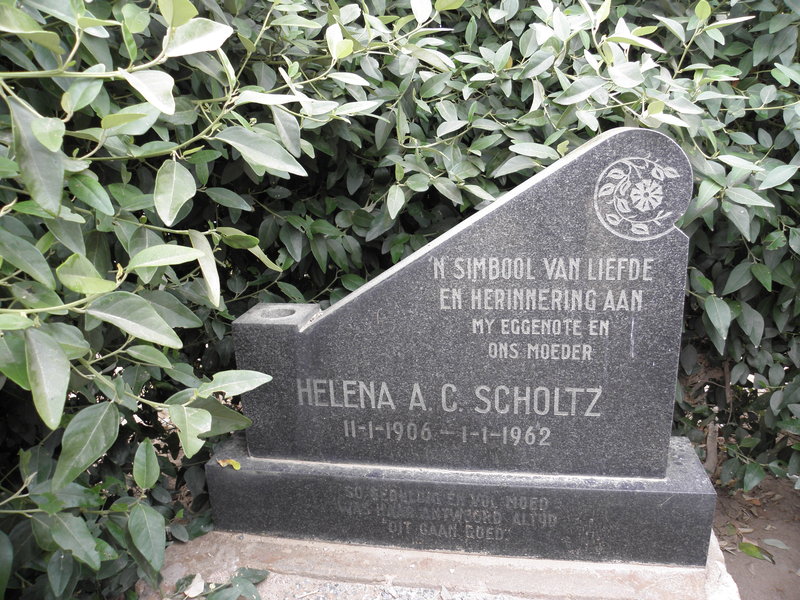 SCHOLTZ Helena A.C. 1906-1962