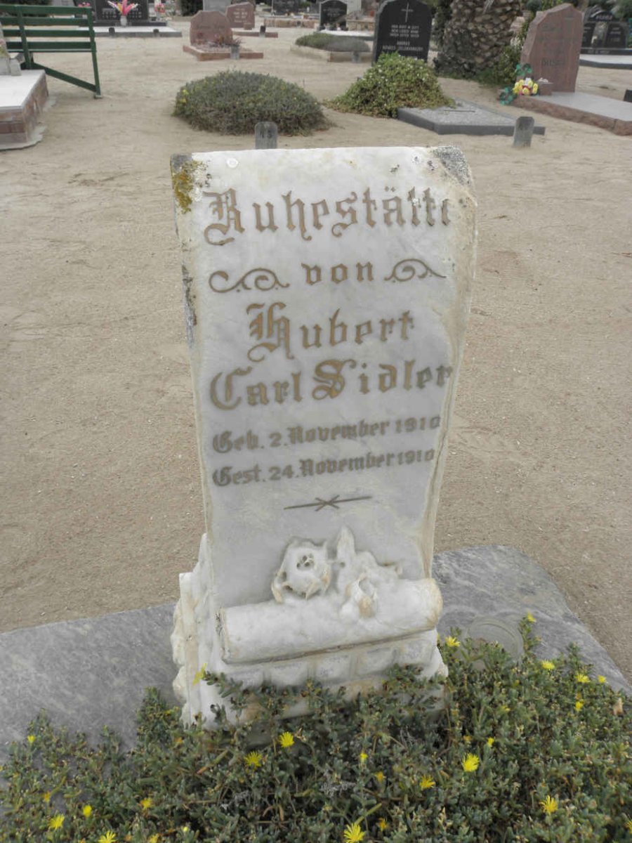SIDLER Hubert Carl 1910-1910