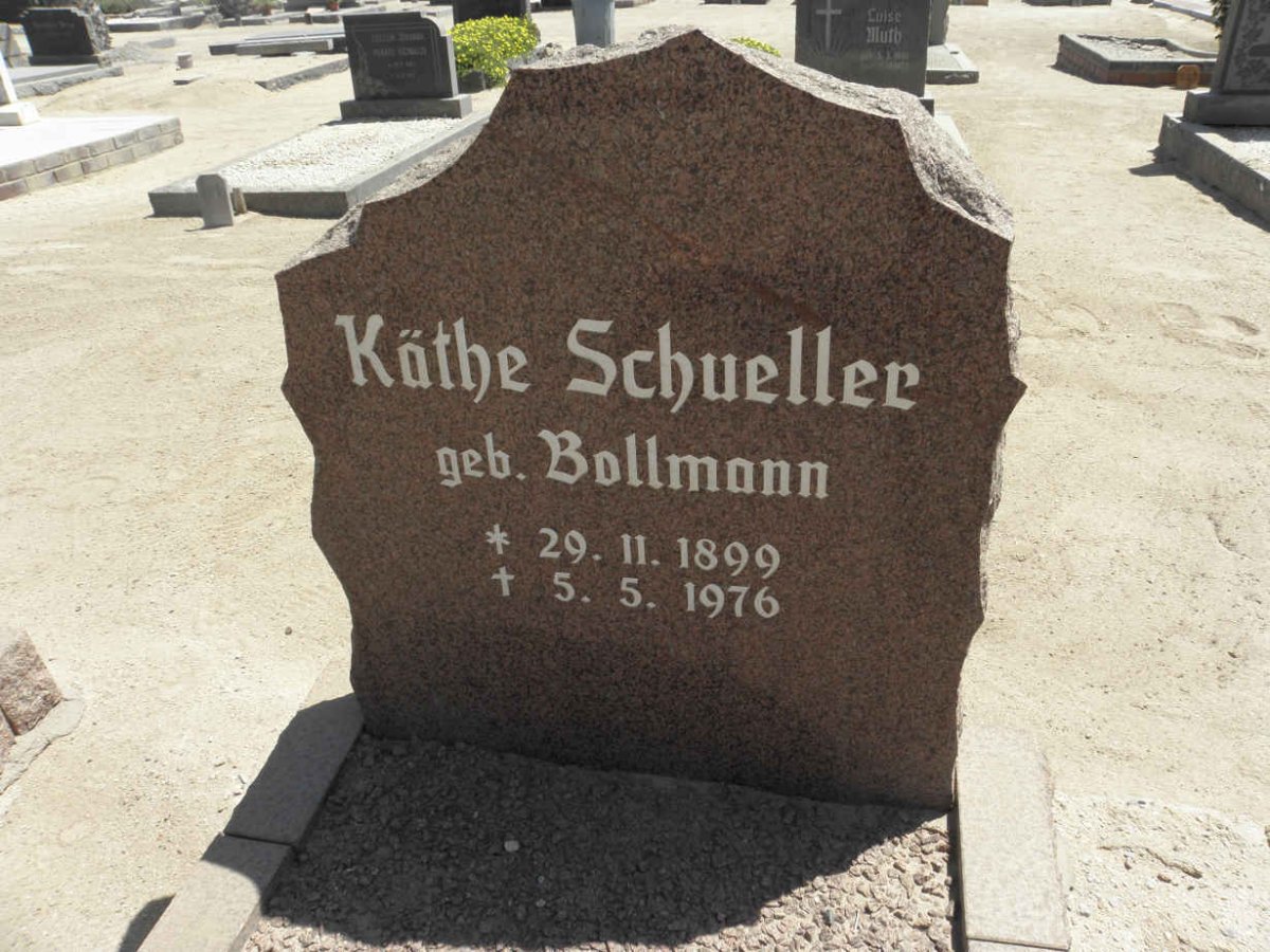 SCHUELLER Käthe nee BOLLMANN 1899-1976